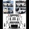 MERCEDES-BENZ W463 G-CLASS TO B-TYPE 2019 LOOK BODY KIT (1992-2018)