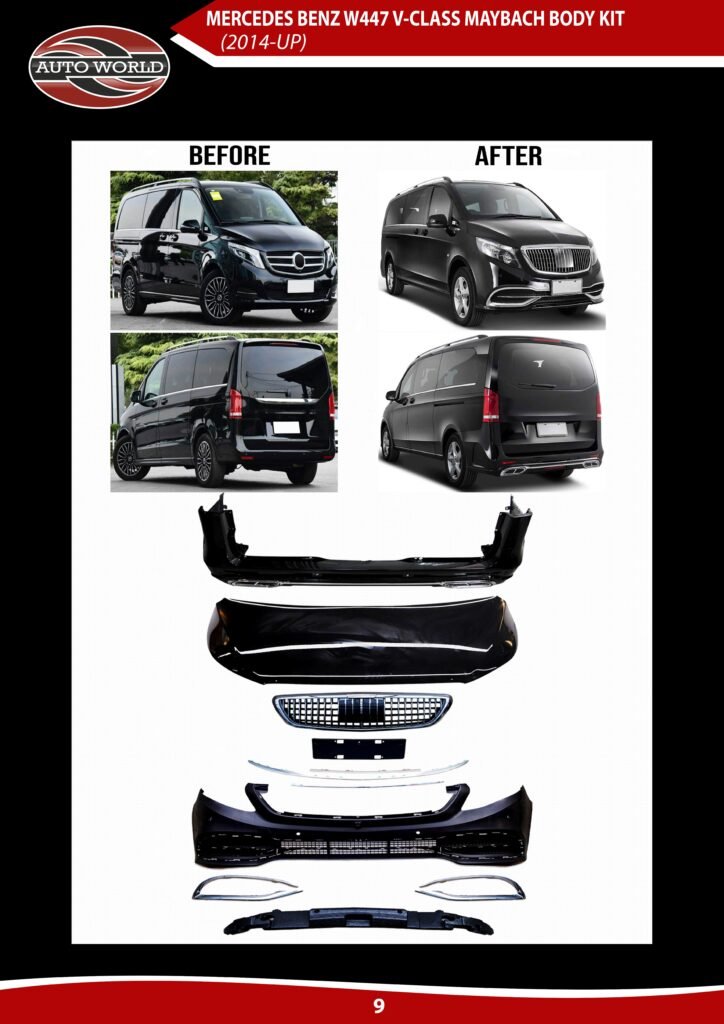 Roof Rail for Mercedes Vito W447 Middle Chassis 2014-2025