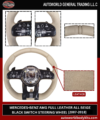 MERCEDES-BENZ AMG FULL LEATHER ALL BEIGE BLACK SWITCH STEERING WHEEL (2007-2018)