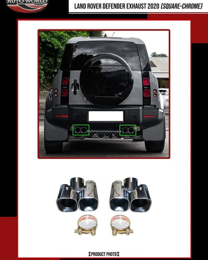 LAND ROVER DEFENDER EXHAUST SQUARE (2020+) – Auto World