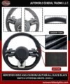 MERCEDES-BENZ AMG CARBON/LEATHER ALL BLACK BLACK SWITCH STEERING WHEEL (2021+)