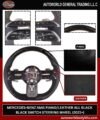 MERCEDES-BENZ AMG PIANO/LEATHER ALL BLACK BLACK SWITCH STEERING WHEEL (2021+)
