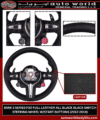 BMW 3 SERIES F30 FULL LEATHER ALL BLACK BLACK SWITCH STEERING WHEEL (2012-2018)