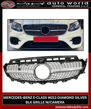 213 DIAMOND SILVER BLK GRILLE MERCEDES-BENZ E-CLASS W213 BLK GRILLE W/CAMERA