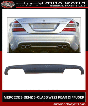 221 REAR DIFFUSER MERCEDES-BENZ S-CLASS W221 REAR DIFFUSER