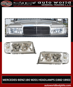 MERCEDES-BENZ 190 W201 HEADLAMPS 1982-1993 MERCEDES-BENZ 190 W201 HEADLAMPS (1982-1993)