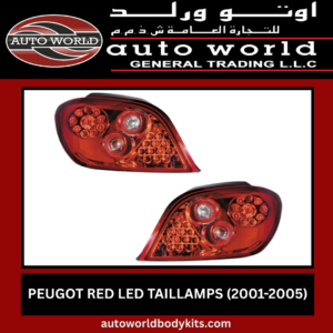 PEUGOT RED LED TAILLAMPS 2001-2005 PEUGEOT 206 RED LED TAILLAMPS (2001-2005)