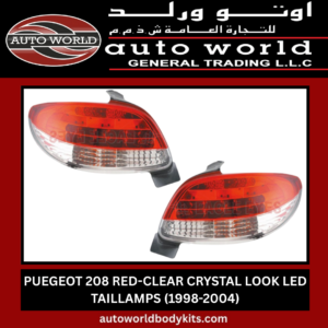 PEUGEOT 208 CRYSTAL-LOOK TAILLAMPS (1998-2004)
