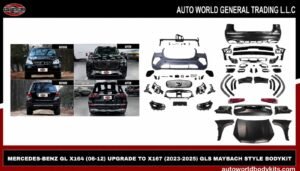 MERCEDES BENZ GL 164 (2006-2012) UPGRADE TO GLS 167 MAYBACH BODY KIT (2023-2025)